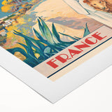 Retro Antibes Travel Poster – Vintage Cote d'Azur Art