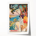 Retro Antibes Travel Poster – Vintage Cote d'Azur Art