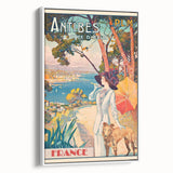 Retro Antibes Travel Poster – Vintage Cote d'Azur Art