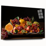 Vibrant Fruit Platter Art – Colorful Kitchen Still Life Print