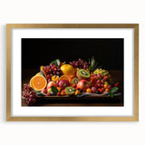 Vibrant Fruit Platter Art – Colorful Kitchen Still Life Print