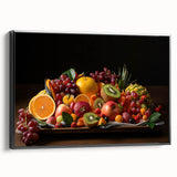 Vibrant Fruit Platter Art – Colorful Kitchen Still Life Print