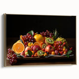 Vibrant Fruit Platter Art – Colorful Kitchen Still Life Print