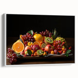 Vibrant Fruit Platter Art – Colorful Kitchen Still Life Print