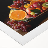 Vibrant Fruit Platter Art – Colorful Kitchen Still Life Print