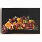 Vibrant Fruit Platter Art – Colorful Kitchen Still Life Print