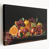 Vibrant Fruit Platter Art – Colorful Kitchen Still Life Print