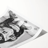 Bathroom Artwork - Humorous Chimp Reading Newspaper Modern Decor