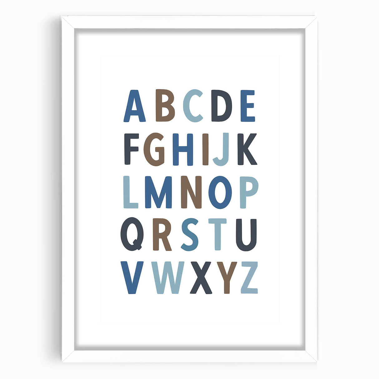Alphabet Boys Room Wall Art – Kids Wall Art Prints for Playroom