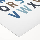 Alphabet Boys Room Wall Art – Kids Wall Art Prints for Playroom