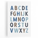 Alphabet Boys Room Wall Art – Kids Wall Art Prints for Playroom