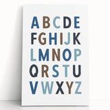 Alphabet Boys Room Wall Art – Kids Wall Art Prints for Playroom