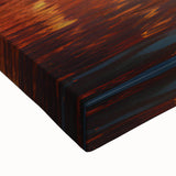 Black and white landscape art painting of a serene Indian scenery on large stretched canvas, suitable for bedroom wall decor.