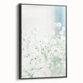 Framed canvas depicting a black and white vintage landscape painting, ideal for bedroom wall decor.