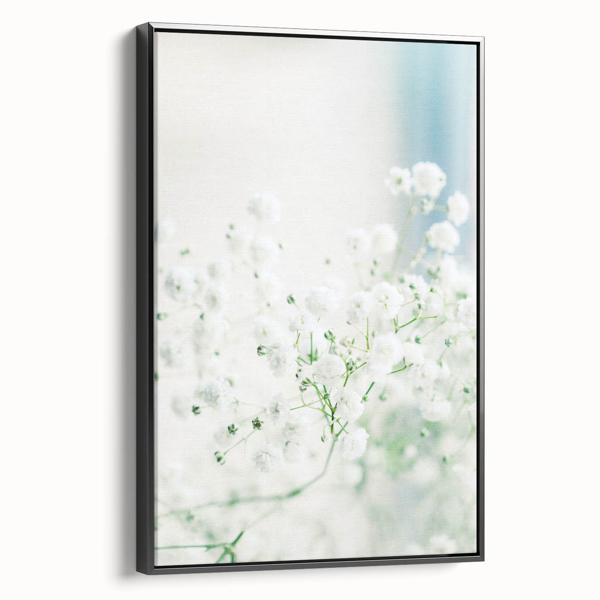Framed canvas depicting a black and white vintage landscape painting, ideal for bedroom wall decor.