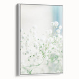 Vintage poster art of a colorful spring scene on extra large framed canvas, ideal for living room decor.