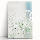Large black and white abstract canvas depicting spring season, ideal for kitchen wall art or bedroom ambiance.