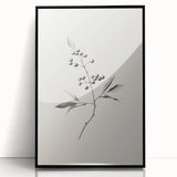 Large abstract wall art featuring swirling blue and white patterns on a black acrylic frame.