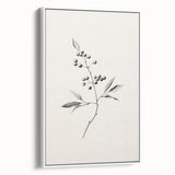 Framed canvas featuring a vintage poster art of a winter scene in muted white and gray tones, ideal for living room decor.