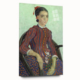 Acrylic print of a large abstract interpretation of Van Gogh's style in vibrant blues and yellows.