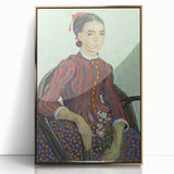 Acrylic print of Van Gogh-inspired art deco poster in gold frame, suitable for modern nursery wall decor.