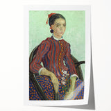 Vincent van Gogh-inspired floral art on rolled canvas, featuring vibrant blues and yellows, ideal for art wall dining room.