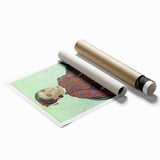 Extra large rolled canvas print featuring Van Gogh-style floral art in vibrant colors.