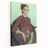 Vincent van Gogh style painting on stretched canvas, featuring swirling blue and yellow tones, ideal for kitchen wall art.