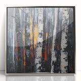 Dramatic Abstract Forest Wall Art - Canvas & Framed Print