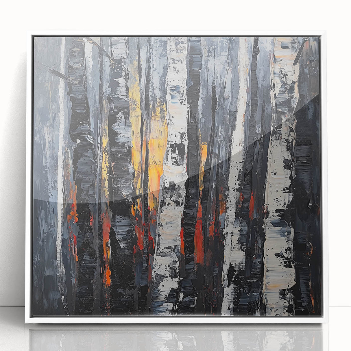 Dramatic Abstract Forest Wall Art - Canvas & Framed Print