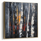 Dramatic Abstract Forest Wall Art - Canvas & Framed Print
