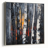 Dramatic Abstract Forest Wall Art - Canvas & Framed Print