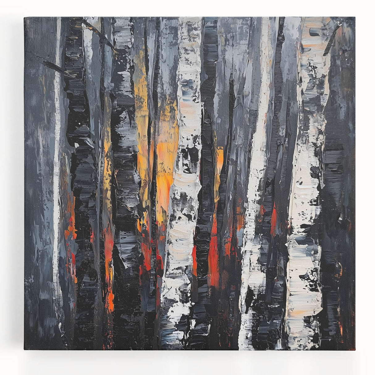 Dramatic Abstract Forest Wall Art - Canvas & Framed Print