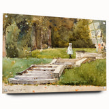 Impressionist Garden Wall Art - Childe Hassam's Saint-Cloud Painting