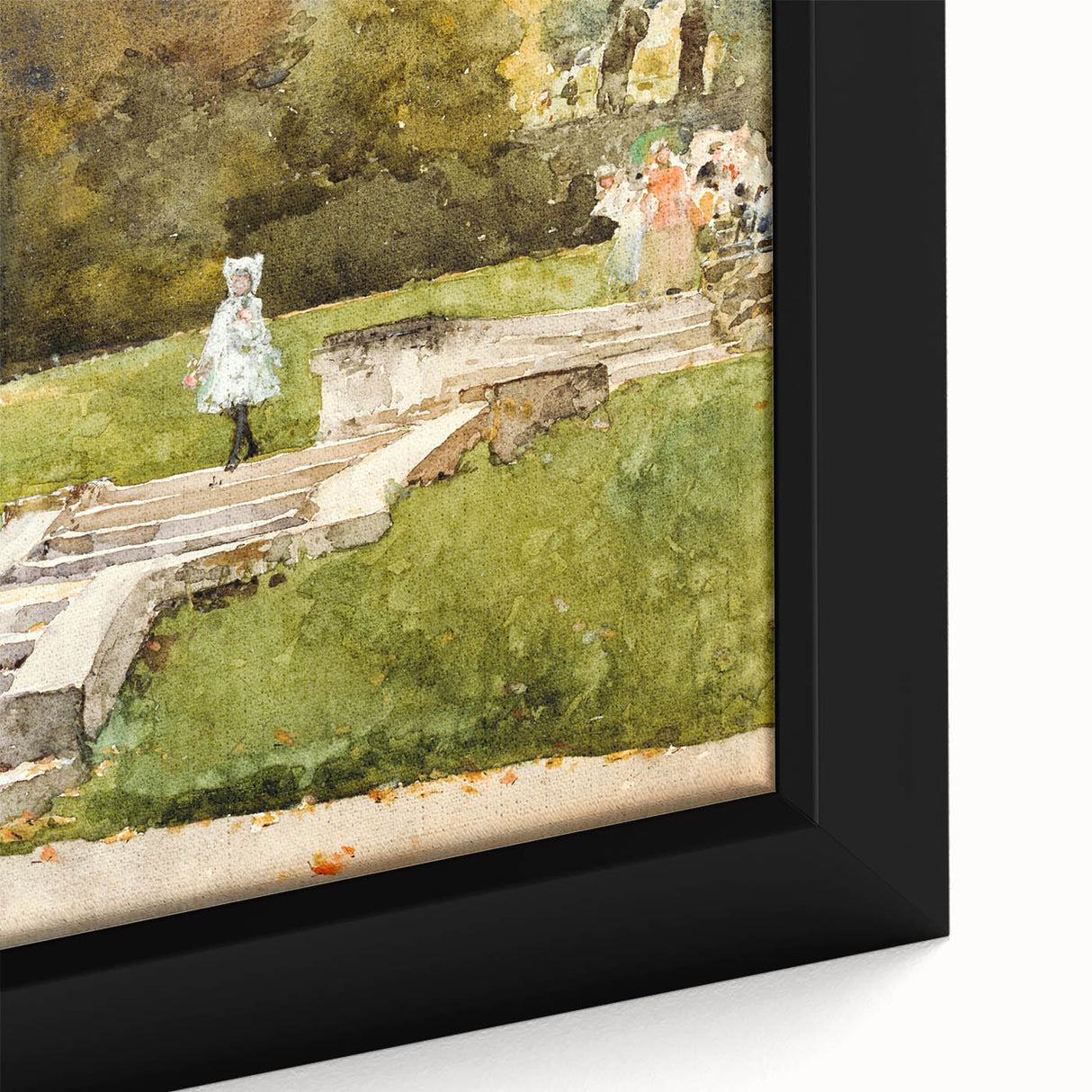 Impressionist Garden Wall Art - Childe Hassam's Saint-Cloud Painting