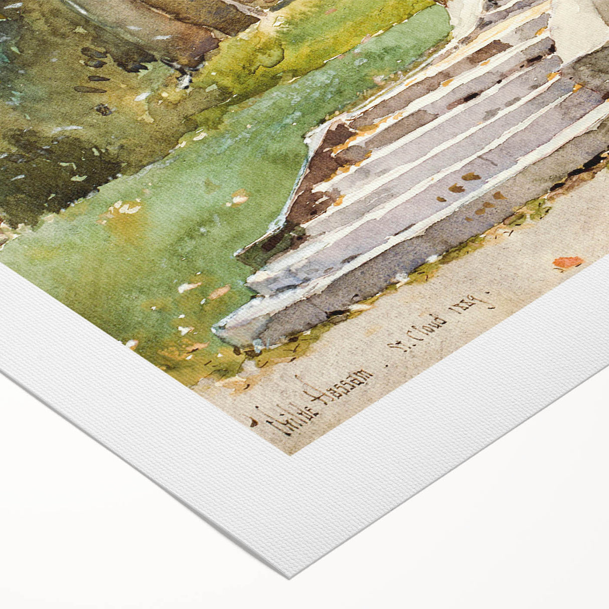 Impressionist Garden Wall Art - Childe Hassam's Saint-Cloud Painting