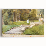 Impressionist Garden Wall Art - Childe Hassam's Saint-Cloud Painting