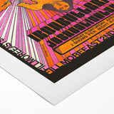 Traffic and Iron Butterfly 1968 Concert Poster – Psychedelic Rock Art