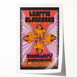 Traffic and Iron Butterfly 1968 Concert Poster – Psychedelic Rock Art