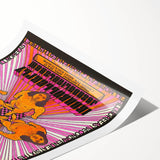 Traffic and Iron Butterfly 1968 Concert Poster – Psychedelic Rock Art