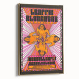 Traffic and Iron Butterfly 1968 Concert Poster – Psychedelic Rock Art