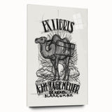 Ex Libris Camel Design | Unique Modern Art Print by Leo Gestel