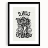 Ex Libris Camel Design | Unique Modern Art Print by Leo Gestel