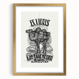 Ex Libris Camel Design | Unique Modern Art Print by Leo Gestel