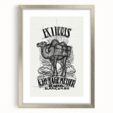 Ex Libris Camel Design | Unique Modern Art Print by Leo Gestel