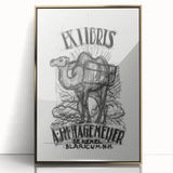 Ex Libris Camel Design | Unique Modern Art Print by Leo Gestel
