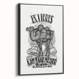Ex Libris Camel Design | Unique Modern Art Print by Leo Gestel