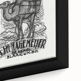 Ex Libris Camel Design | Unique Modern Art Print by Leo Gestel