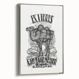 Ex Libris Camel Design | Unique Modern Art Print by Leo Gestel
