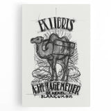 Ex Libris Camel Design | Unique Modern Art Print by Leo Gestel